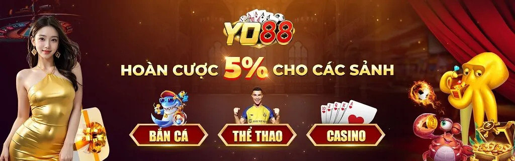 Cổng game Yo88 sở hữu giao diện hiện đại